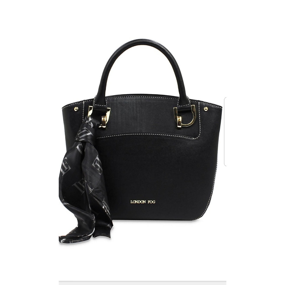 London Fog Wembley Satchel with Scarf